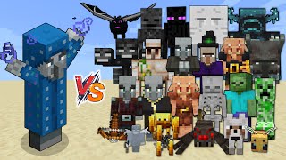 Illusioner vs All Mobs in Minecraft [upl. by Samson]