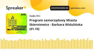 Program samorządowy Miasta Skierniewice  Barbara Widulińska 0110 [upl. by Nasas]