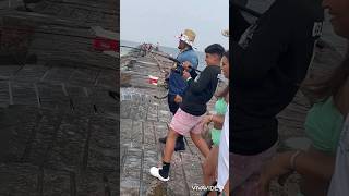 Catching Some Rays at the SPI Jetty’s fishing Southpadre stingray jettyfishing fyp [upl. by Rudiger411]