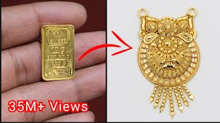 Pure Gold Mangalsutra Making  Proof of 24K Gold Jewellery  Gold Smith Jack [upl. by Grogan589]