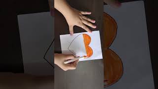 HEART 🇮🇳 FLAG DRAWING HAPPY INDEPENDENCE DAY shortvideo viralvideo 15august ytshorts [upl. by Asilrac107]