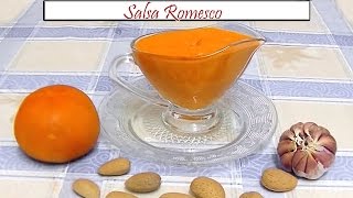 Salsa Romesco a mano en mortero  Receta de Cocina en Familia [upl. by Dranyam]