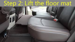 How to locate your Ram 1500s secondrow infloor storage bin [upl. by Leesa]