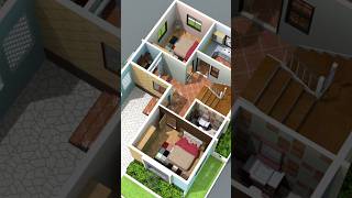 24×33 house plan  2bhk house design with car parking ghar home houseplan [upl. by Slavic103]