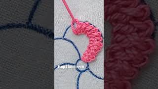 Braid Stitch Flower Hand EmbroideryEmbroidery New Flower Design [upl. by Eyaf303]