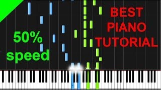 Underneath the Tree  Kelly Clarkson EASY 50 speed piano tutorial [upl. by Grane]