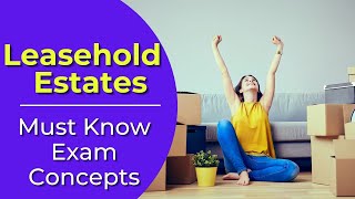 Leasehold Estates What are they Real estate license exam questions [upl. by Neelie928]