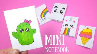 DIY Mini Notebook  Back to School  One Sheet No Glue Notebook [upl. by Ayram]