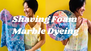 Shaving Foam Marble Dyeing [upl. by Aehc]