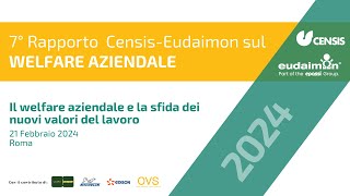 Presentazione 7° Rapporto CensisEudaimon sul welfare aziendale [upl. by Connor]