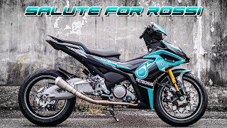 FORZA VALENTINO   SALUTE VALENTINO ROSSI ftY16ZR PETRONAS  R1 100K SUBS SPECIAL [upl. by Nelleus]