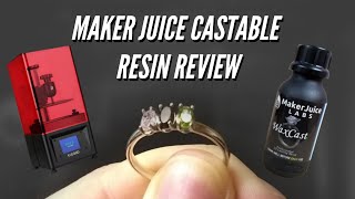 Honest Review of Maker Juice Labs WaxCast Resin with the Elegoo Mars 3D Printer [upl. by Angid]