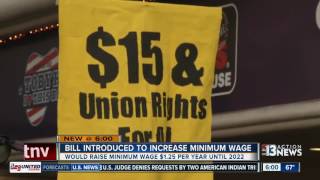 Bill introduced to raise Nevada minimum wage to 15 [upl. by Jempty424]