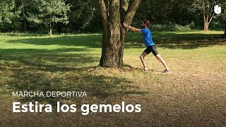 Ejercicio para estirar los gemelos  Marcha deportiva [upl. by Vicki]