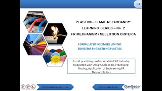 Flame Retardancy Series 2 FR Mechanism and Selection Criteria [upl. by Mischa]