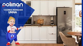 Cozinha Modulada Unna – Poliman Móveis [upl. by Adela91]