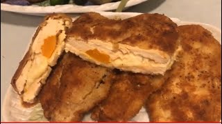 Recette escalope de poulet au fromage et à la citrouille [upl. by Lennox]