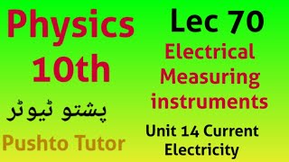 Electrical Measuring instruments galvanometer voltmeter  ammeter Lec 70  class 10 physics pushto [upl. by Mansoor]