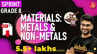 Metal and Nonmetal in English  CBSE Class 8 Science  Chemistry   NCERT Science Class 8 Chapter 4 [upl. by Hpesoy]