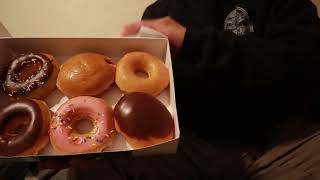 Krispy Kreme Mukbang ASMR [upl. by Ferren]