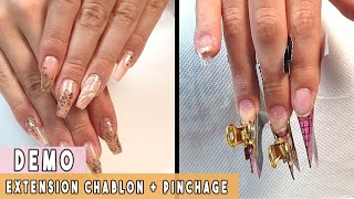 DEMO  ONGLES EN GEL CHABLON ET C  CURVE  Isa Distribution [upl. by Mendive]