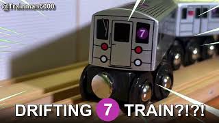 Munipals MTA Drifting R62 7 Train  Subway Mini Clip Trainman6000 [upl. by Opiuuk455]