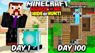 I Survived 100 Days Hunting a Secret Minecraft Base [upl. by Refanej]