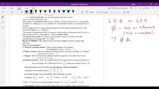 Set Notations and Real Numbers [upl. by O'Hara]