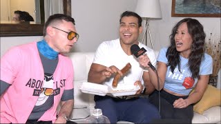 Paulo Costa CRAZY HILARIOUS REACTION To Mystery Gift Sean Strickland Robert Whittaker Khamzat [upl. by Christos36]