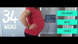 34 Weeks Pregnant with Twins  Update [upl. by Ehttam453]