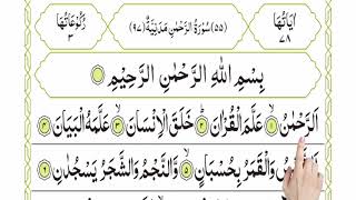 Learn Surah Rahman Full Surah ArRahman Recitation Surah Rahman [upl. by Assirt]