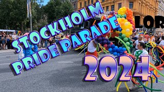 Pride parade Stockholm 2024 Part 1 [upl. by Adnaloy]