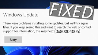 How to Fix Error 0x80004005 in Windows 1011 5 Easy Fixes [upl. by Darill]