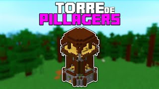 👉Pillager Outpost en Minecraft TORRE de los PILLAGERS Shorts [upl. by Cirek]