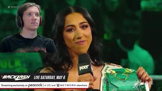 Indi Hartwell Segment REACTION  NXT 50223 [upl. by Anegal]