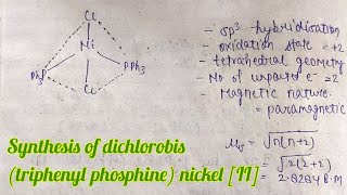 Synthesis of dichlorobistriphenyl phosphine  nickel II [upl. by Bogie868]