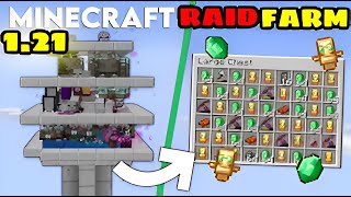 Minecraft  EASY RAID FARM 121 Tutorial [upl. by Ollehto]