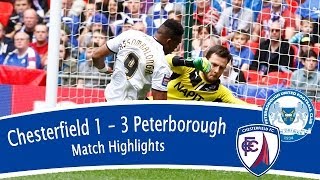 Chesterfield 13 Peterborough United  Johnstones Paint Trophy Final [upl. by Bills]