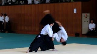 Aikido  Shirakawa Ryuji sensei demonstration at the 50th anniversary of Miyagi Prefecture [upl. by Ahsienauq]