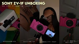 SONY ZV1F UNBOXING  my new vlogging camera Accessories Quality TestIs It Worth Buying  MORE [upl. by Fernando870]