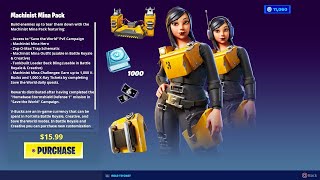 Fortnite Machinist MINA hero getting collected showcase [upl. by Hilaria582]