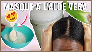 MON MEILLEUR MASQUE MAISON POUR CHEVEUX A LALOE VERA  PRE POO  CREME HYDRATANTE [upl. by Eugenio]