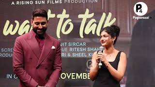 Ahilya Bamroo Shares Her Experience Working With Abhishek Bachchan amp Shoojit Sircar [upl. by Ahsata]