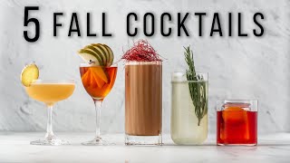 5 FANTASTIC FALL COCKTAILS  The Best of autumn flavors [upl. by Gnem]