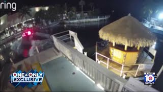 Video shows incredible moments boat goes airborne before crashing in Key Largo [upl. by Einyaj591]