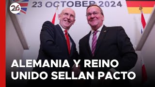 Alemania y Reino Unido firman un pacto en Defensa ante la amenaza rusa [upl. by Ecinaej]