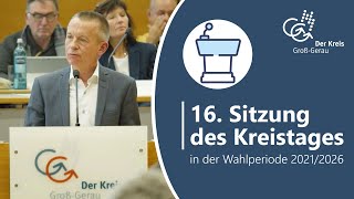 16 Sitzung des Kreistages in der Wahlperiode 20212026 [upl. by Rehpotsrik]