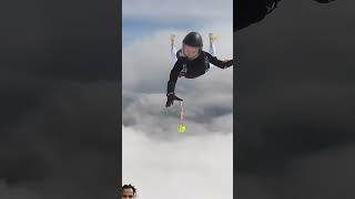 love skyfun skydiving travel skydivevibes paragliding bollywood army song music fyp [upl. by Thaddus]