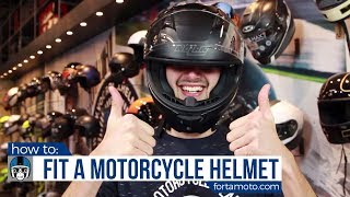 Motorcycle Helmet Size Guide  FortaMotocom [upl. by Notnirt132]