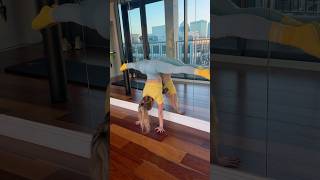 Handstand practice leggings stretching [upl. by Neeluqcaj]